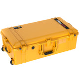 PELI 1615 Air LMaleta trolley ultra resistente y ligera para cámaras y sistemas ópticos, estanca e impermeable al polvo, 71L de capacidad, fabricada en EE.UU., sin espuma, color amarillo