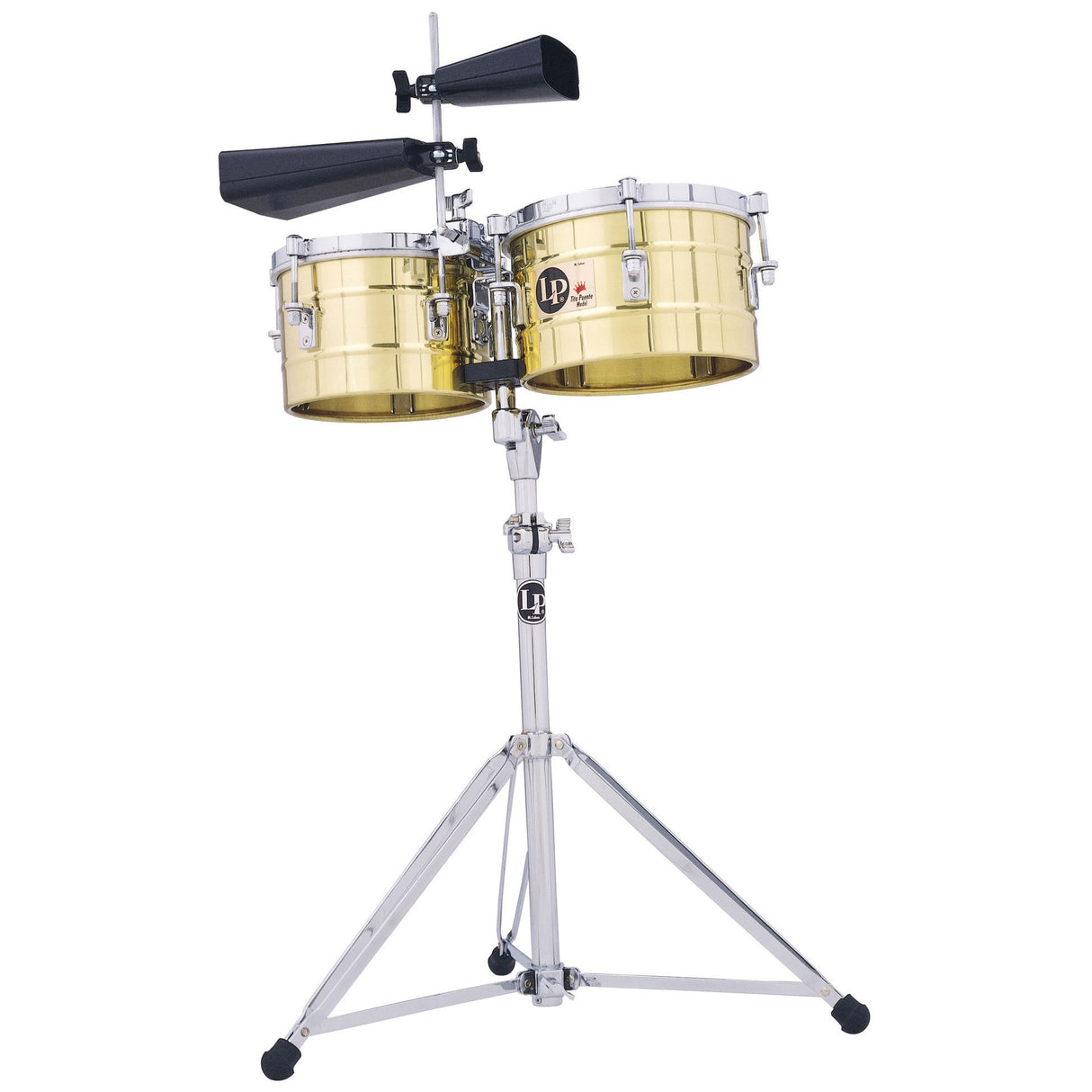 LP Latin Percussion Timbales Tito Puente Timbalitos Latón 9 1/4" + 10 1/4" LP272-B