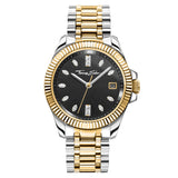 THOMAS SABO Reloj Analógico para Mujeres de Cuarzo con Correa en Acero Inoxidable WA0370-291-203-33 mm