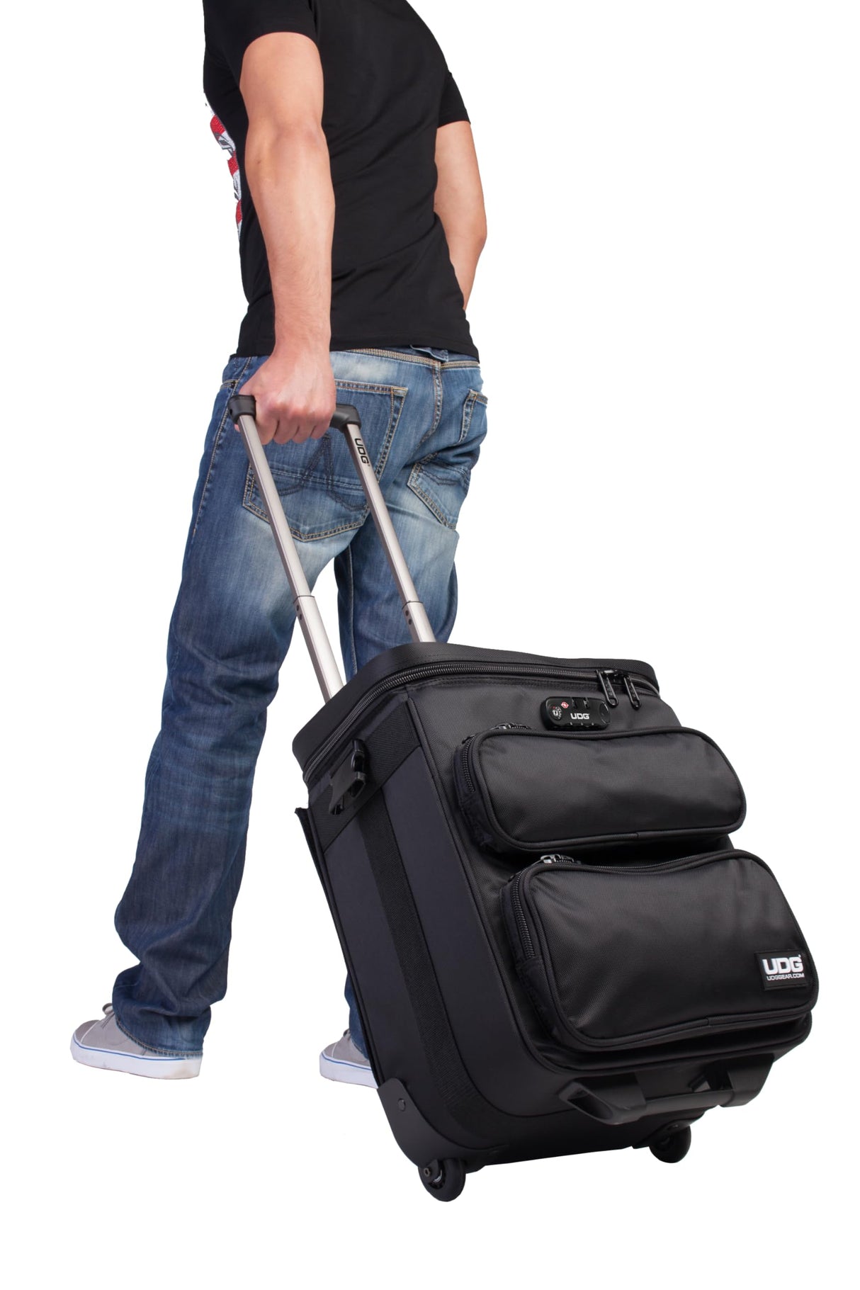 UDG U9880BL/OR Digital - Maletín con ruedas para dj, color negro y naranja