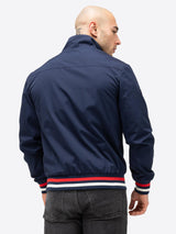 Lonsdale NEWDIGATE Chaqueta de transición, Azul Marino/Blanco/Rojo, XL Men's