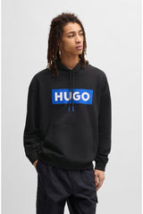 HUGO Nalves Jersey, Black1, XS para Hombre