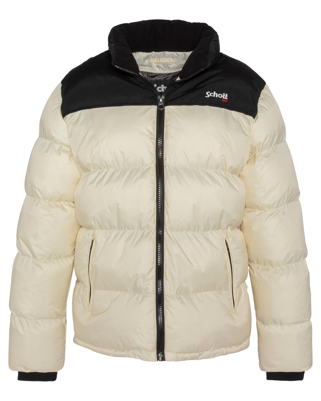 Schott NYC Utah Chaqueta, Off White, XL para Hombre