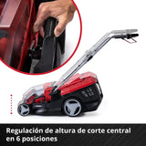 Einhell Cortacésped a batería GE-CM 36/36 Li Kit Power X-Change (36V, 36cm ancho de corte, hasta 400 m², Brushless, 40L bolsa recolectora, 25-75 mm altura de corte, con 2x4,0 Ah batería y 2x cargador)