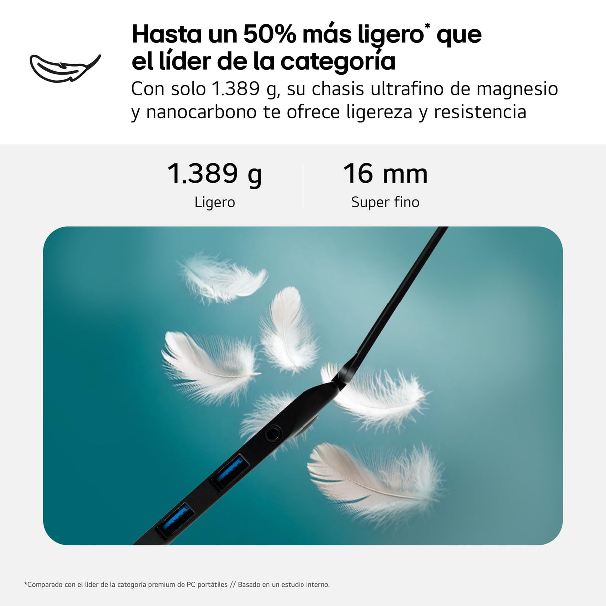LG gram 17ZD90TL-G.AX85BN - Ordenador Portátil Ultraligero de 17" Intel Core Ultra 7 258V, 32 GB RAM, 512 GB SSD, IPS Antirreflejo, 1389g, 24.5h, FreeOS, Teclado QWERTY Español, Negro Carbón