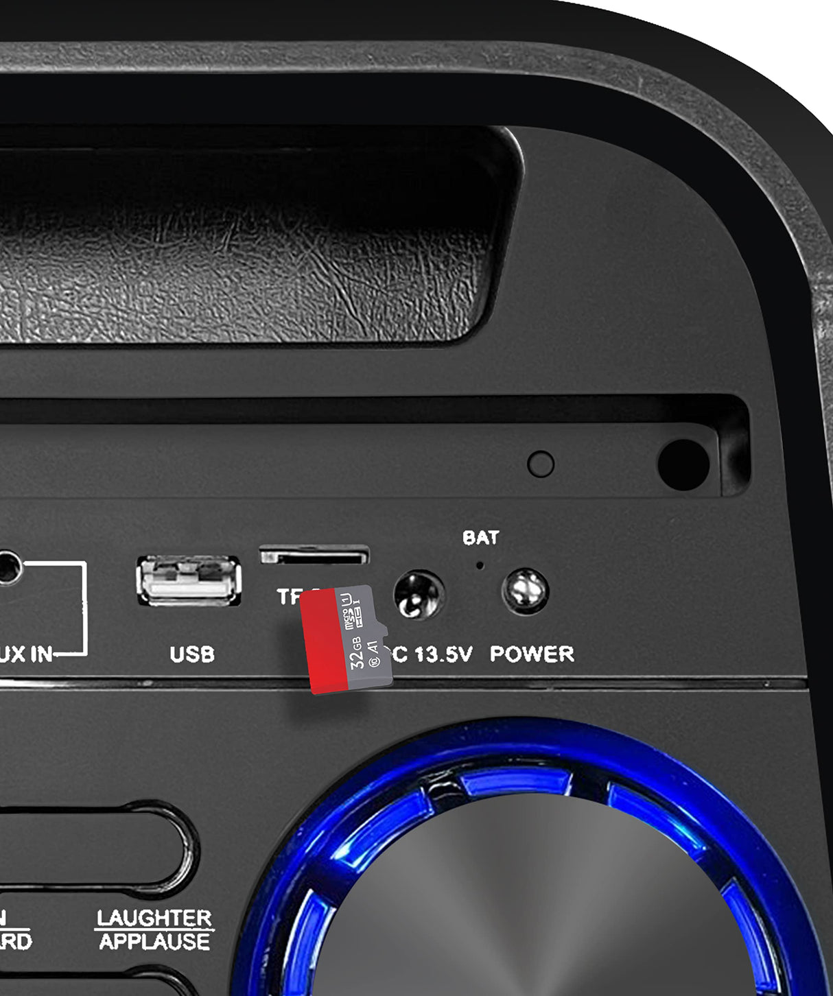 Sytech Altavoz Serie ledflow, 2 x 6,5", 60w. rms, RGB Flame, Recargable, USB, TF, FM, TWS