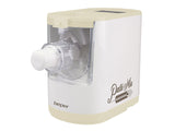 BEPER P102SBA500 Máquina Automática para Pasta Fresca, Pasta maker,200W, 320 g de Harina, 8 Trefiladores diferentes formatos, Pantalla para el funcionamiento, Incluye Medidor y Espátula