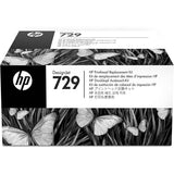 HP 729 F9J81A Negro Mate, Cian, Magenta, Amarillo, Kit de Sustitución de Cabezal de Impresión Original HP DesignJet, para Impresoras Design Jet T730 - T830