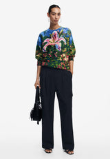 Desigual REPRIS_JERS_Fun Sweatshirt, Acabados del Material:, XL Women's