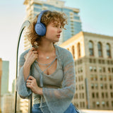 Bose QuietComfort Headphones, Auriculares inalámbricos con cancelación de ruido, Auriculares de diadema con Bluetooth, micrófono y cable con hasta 24 horas de autonomía, Azul Oscuro - Edición Limitada
