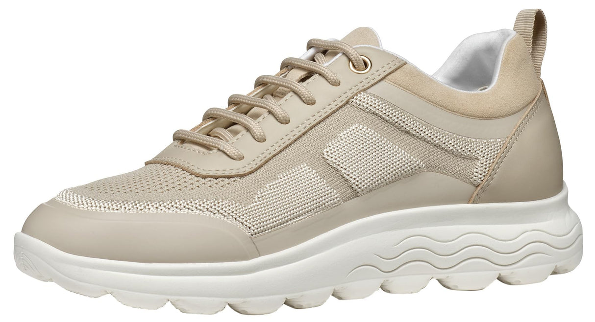 Geox D Spherica C, Zapatillas Mujer, Lt Taupe, 38 EU