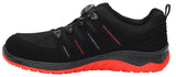 ELTEN Maddox Boa Negro-Rojo Low ESD S3S, Zapatos de Seguridad para Mujer+Hombre, Ligero, Puntera de Acero, Material Superior: Textil, Forro Interior: Textil (Transpirable), Talla 41