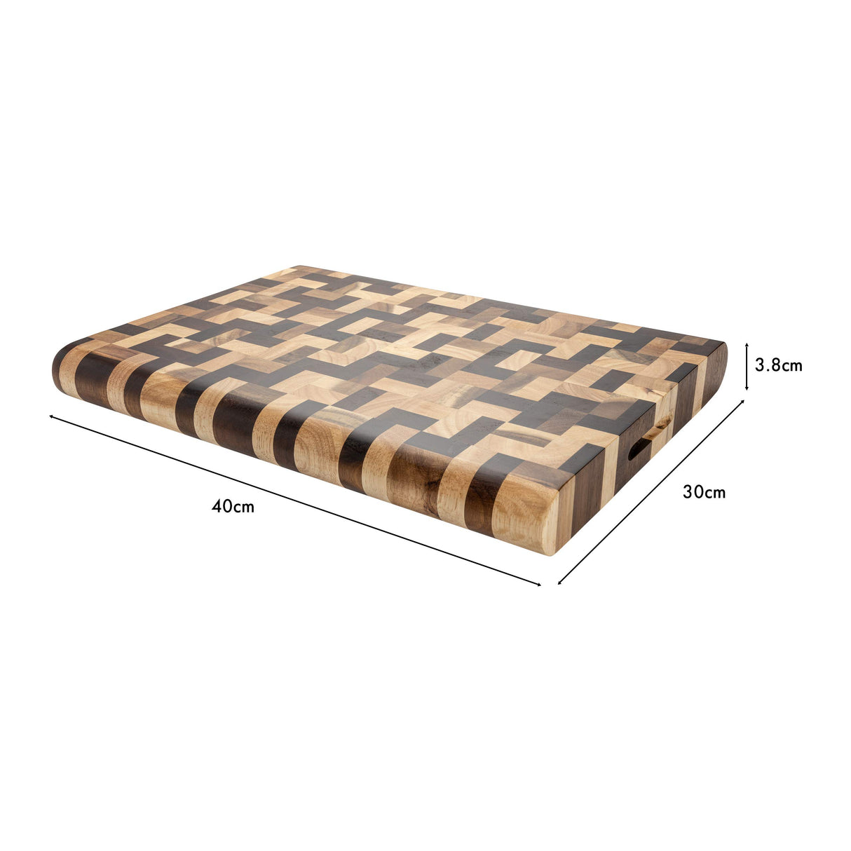 Rockingham Forge - Tabla de cortar rectangular de madera 40 x 30 cm
