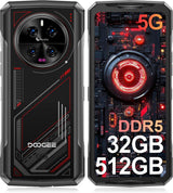 DOOGEE V40 Movil Irrompible 5G Android 14, 32GB+512GB MTK7300 4nm Octa Core, 6.78" FHD+ IPS 120Hz Movil Resistente, Cámara AI 108MP, 8680mAh, IP68/ NFC/Face ID/Huella/5G Dual SIM Rugged Smartphone