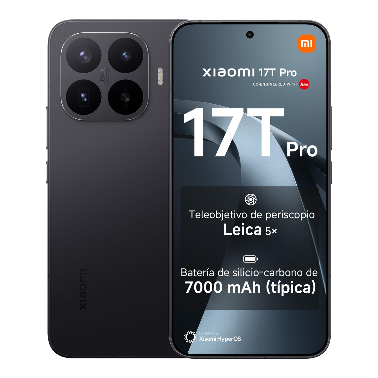XIAOMI 17T Pro Smartphone de 12+1024GB Negro Teleobjetivo Leica 5X