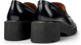 Camper Milah K201425, Moccasin Mujer, Negro 002, 37 EU