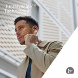 Technics EAH-AZ80E-S Auriculares Inalámbricos con Cancelación De Ruido, Bluetooth Multipunto 3 Dispositivos, Cómodos Intraurales, Carga Inalambrica, Plateado