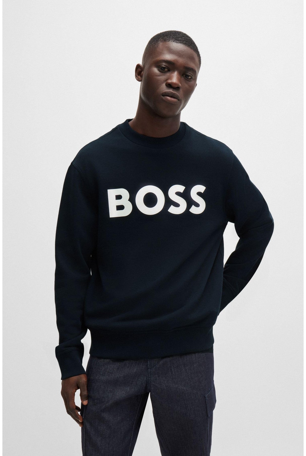 BOSS WeBasicCrew Sudadera, Dark Blue404, XL para Hombre