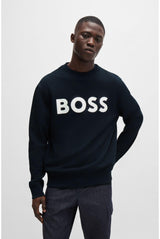 BOSS WeBasicCrew Sudadera, Dark Blue404, XL para Hombre