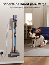 Proscenic P16 Aspiradora sin Cable 55Kpa/550W/65Mins, Aspiradora Escoba Vertical con Tubo Plegable, Cepillo Anti-Enredo y Pantalla Táctile LED para Suelo/Alfombra/Pelos de Mascotas