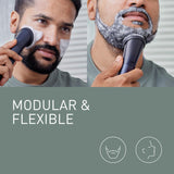 Panasonic MULTISHAPE ER-CKL2, ER-CDT1 & ER-CFB1 Paquete, Unidad principal, Accesorios Cabezales de Afeitado y Recorte, Cortabarbas y cortapelos, Cepillo Facial con batería de ion-litio, Negro