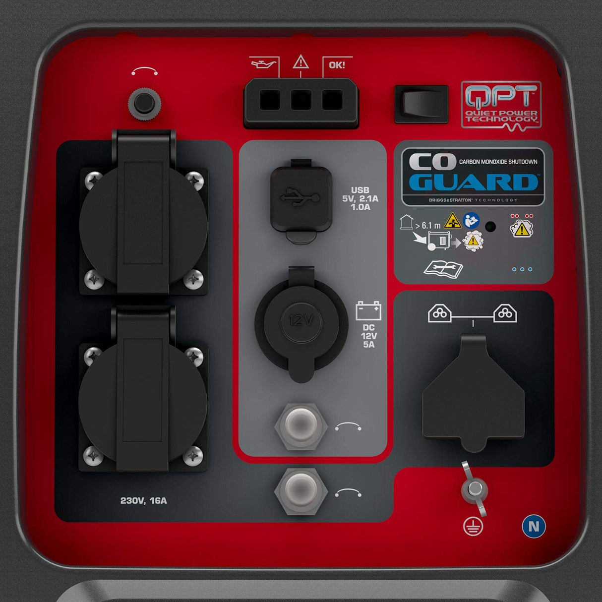 Briggs & Stratton Generador Portátil Inverter PowerSmart Series P2400, 2400 Watt/1800 Watt es Potencia Limpia, Ultra silencioso y Ligero, W