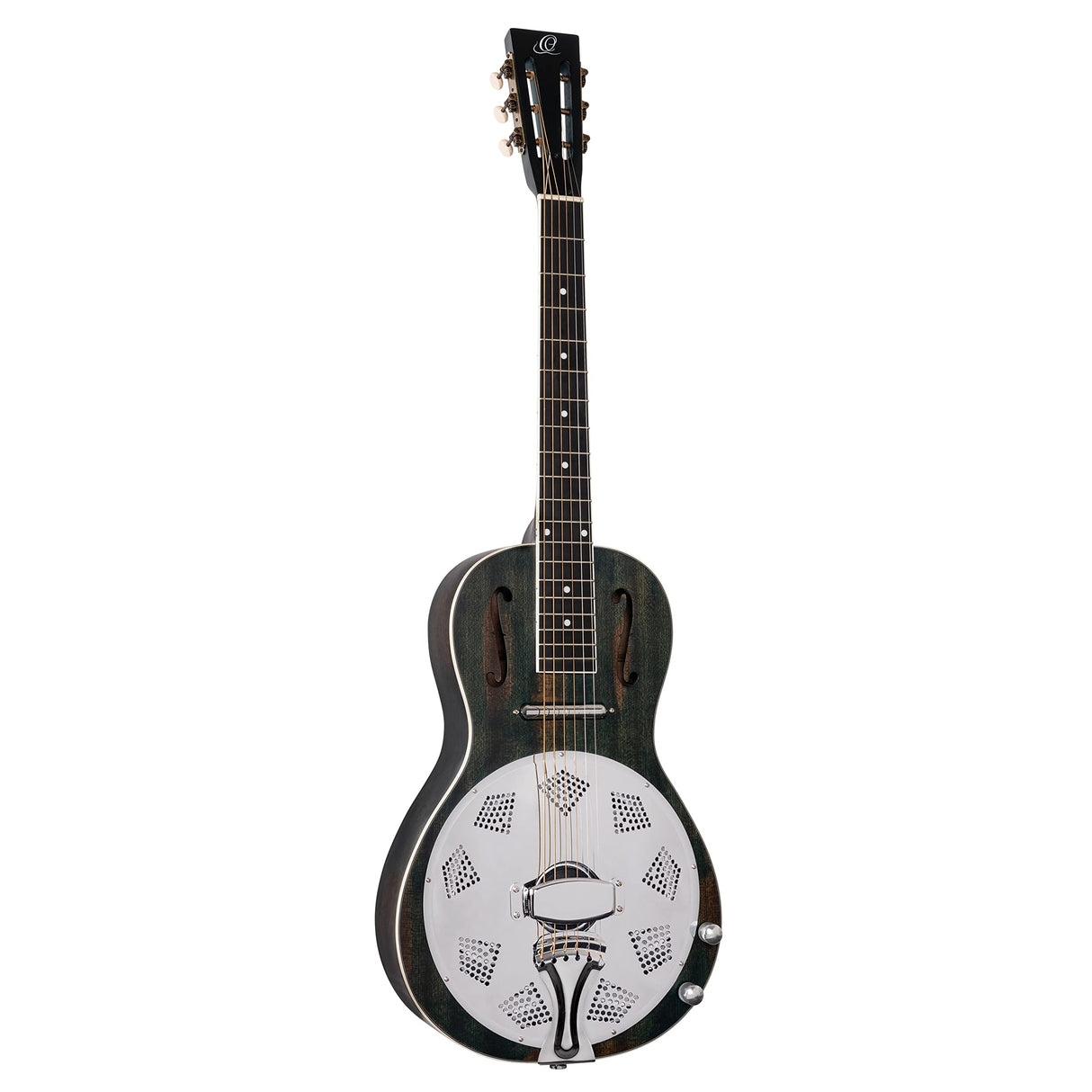 Ortega Guitars Americana Series - Guitarra resonadora vintage – electroacústica con barra de labios – Madera de caoba con acabado satinado desgastado (RRG30E-DD)