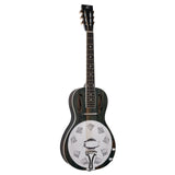 Ortega Guitars Americana Series - Guitarra resonadora vintage – electroacústica con barra de labios – Madera de caoba con acabado satinado desgastado (RRG30E-DD)