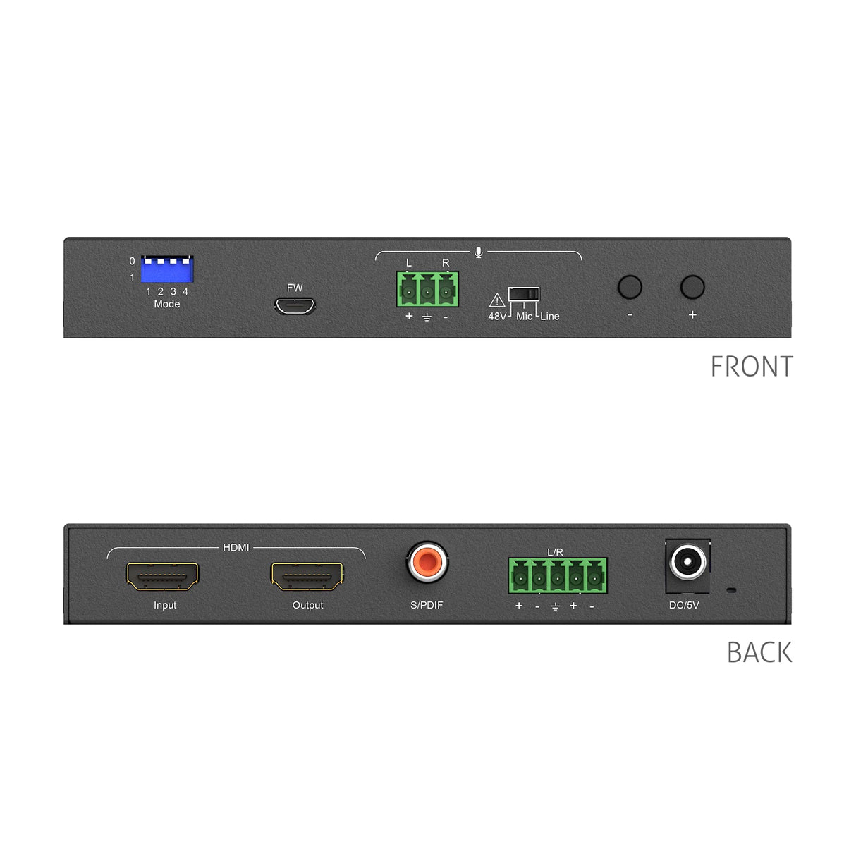 PureTools, embebedor y desembebidor de Audio HDMI con reducción de Escala, resolución 4K, Velocidad de Datos de hasta 18 GB/s, HDMI 2.0, ARC