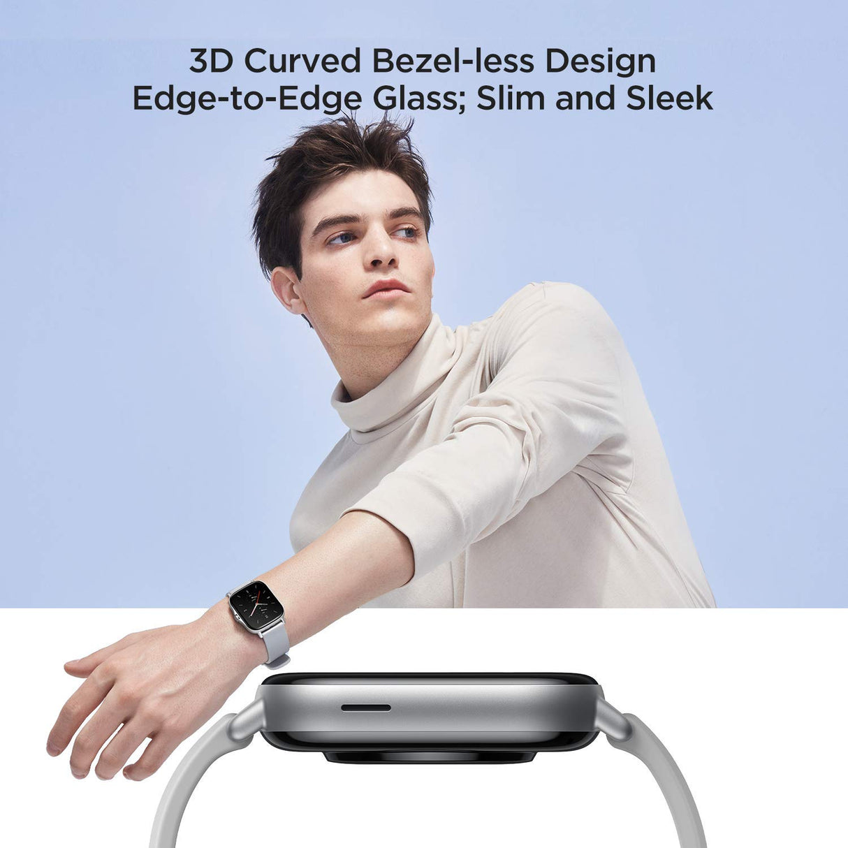 Amazfit GTS 2 Smartwatch - Reloj de pulsera Inteligente con llamada bluetooth, 90 modos deportivos, Monitor de saturación de oxígeno, Sangre y de Frecuencia Cardíaca, 3 GB Gris