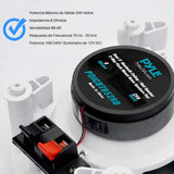 Pyle Altavoces empotrables, Bluetooth, Pared, Techo, 6.5”, 150W, Dos vias, Estereo, Estereo, Rejilla Redonda/Cuadrada Intercambiables