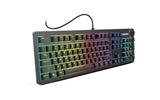 Ozone Gaming OZSTRIKEBACKSP Gear Strikeback, Teclado Mecánico, Switches Mecánicos Kailh Red, Iluminacion LED RGB Spectra, 18 Modos de Illuminación, Silencioso, Numérico, Layout Español, Negro