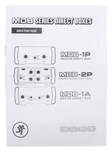 MACKIE MDB-1A caja de inyección directa (DI) activa con corte de graves, polaridad, Ground Lift, atenuador de -20 dB y Merge