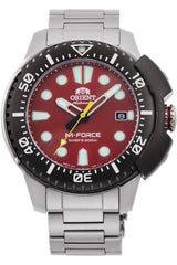 Orient M-Force - Reloj de Pulsera automático para Hombre, Cuerda Manual, mecánico, Deportivo, Metálico., Pulsera