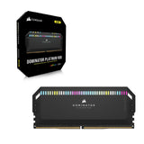 Corsair DOMINATOR PLATINUM RGB DDR5 32 GB (2 x 16 GB) 5200MHz C40 Memoria per Desktop (Regulación de voltaje integrada, Refrigeración DHX patentada, 12 LEDs CAPELLIX RGB, Optimizadas para Intel) Negro