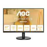 AOC U27B3A Monitor 27" UHD, WLED, 60Hz, IPS, 4 ms GtG, Adaptive Sync., Altavoces (3840x2160, 2X HDMI 2.0, 1x DP 1.4) Negro