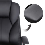 SONGMICS Silla de Oficina, Silla de Escritorio, Silla de Juego con Reposabrazos, Silla de Ordenador, Silla Ejecutiva, Altura Ajustable , para Estudio, Negro Tinta OBG57B