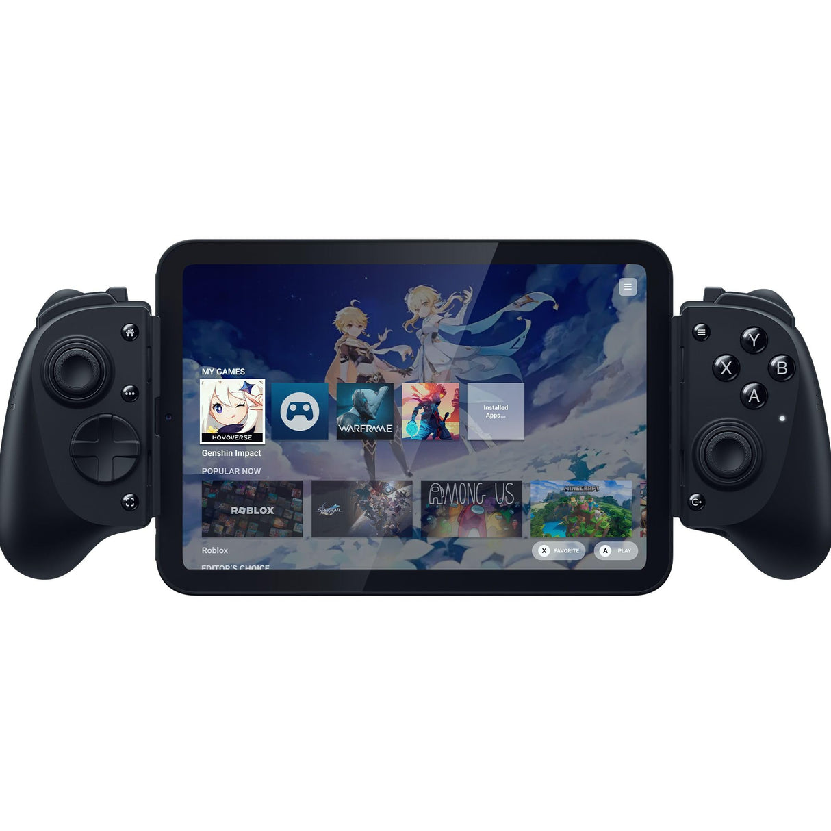 Razer Kishi V3 Pro - Mando gaming USB-C para iPhones, smartphones Android y mini tablets de hasta 8" - Plug and Play- sticks analógicos antideriva (12 botones - hápticos Sensa HD) Negro
