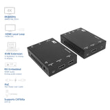 ACT EDID HDCP AC7815 - Extensor HDMI KVM a 70 m a través de CAT6/6A, vídeo 4K 60Hz, 2 puertos USB para ratón y teclado, EDID HDCP