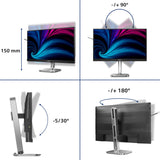 Philips 27B2N4500 - Monitor QHD de 27 Pulgadas, Altavoces, Altura Ajustable, sincronización adaptativa (2560 x 1440, 120 Hz, 2 HDMI 2.0, DisplayPort 1.2, concentrador USB), Color Negro y Gris