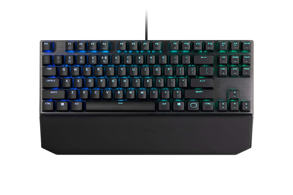 Cooler Master MasterKeys MK730 Teclado Mecánico para Juegos Gaming, Interruptores Flotantes RGB, Placa Aluminio Cepillado, Reposamuñecas Magnético, Layout Español, Rojo (Cherry MX Red)
