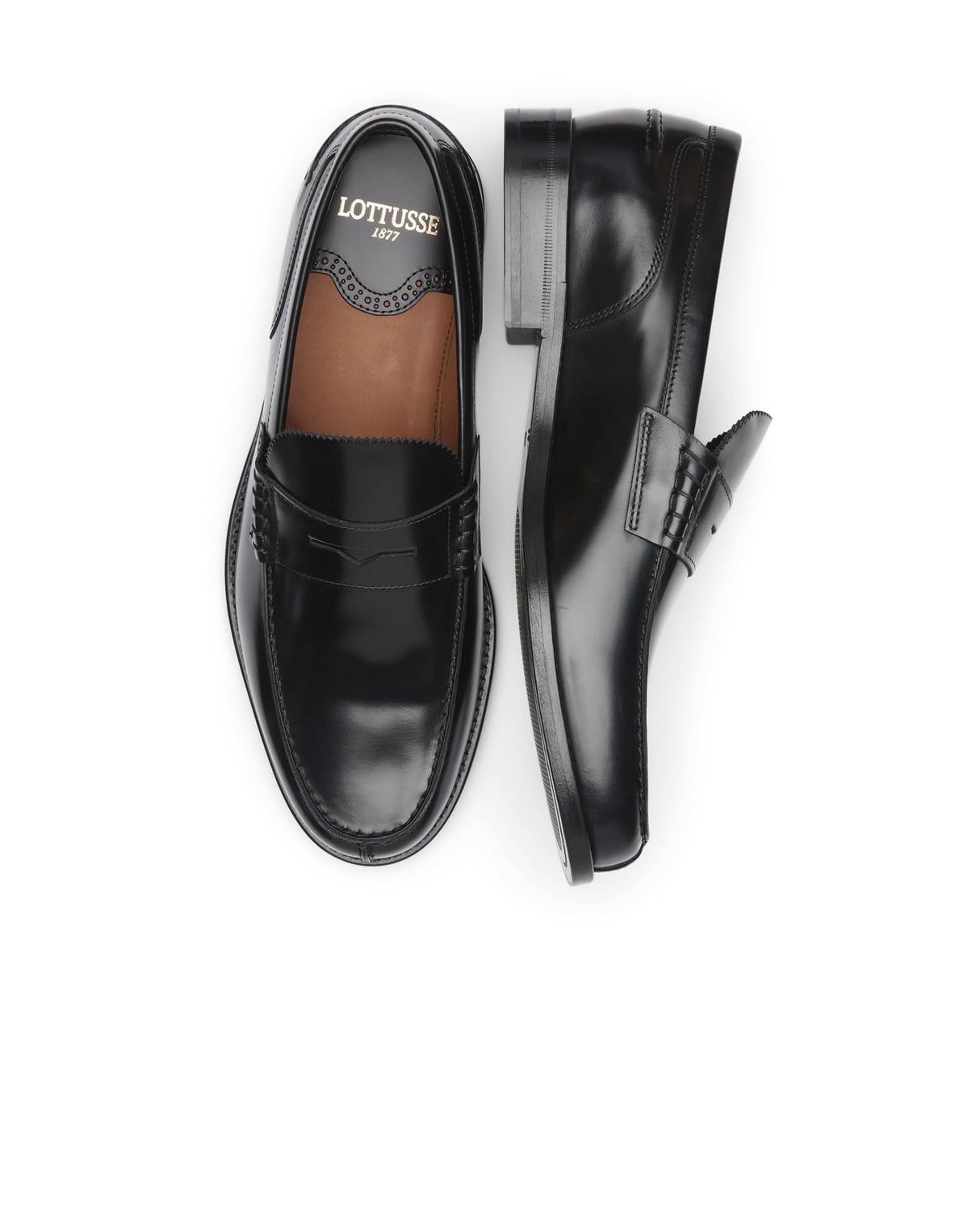 Lottusse L6902, Zapatos Hombre, Negro, 43.5 EU