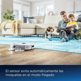 Bissell SpinWave R5 | Robot Aspirador con Mopa | Navegación LIDAR | Detección de Alfombras y Moquetas | Aspiración Potente de hasta 2000pa | Aspirador Sin Cable | 61 dB | Blanco | 3475N