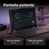 Lenovo LOQ Essential Gen 11 - Ordenador Portátil Gaming IA 15.6'' FHD (Intel Core i5-13450HX, NVIDIA GeForce RTX 5050, 16GB RAM, 1TB SSD, 144 Hz, Wi-Fi 6, Sin Sistema Operativo) QWERTY Español - Gris