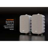 Audibax Delta 42 BT WhitePareja de Altavoces Bluetooth – Altavoces Activos de Alto Rendimiento para Pared – Compatible con Bluetooth - Alto Rango de Frecuencia (90Hz-20kHz) - Sonido Envolvente