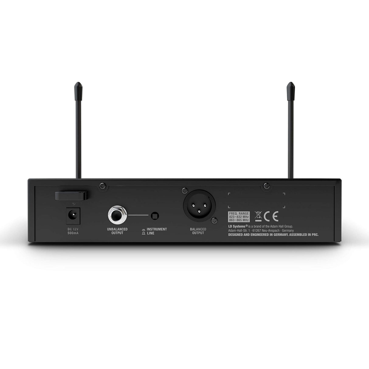 LD Systems U308 HHD - Sistema inalámbrico con Micrófono de Mano dinámico - 863 - 865 MHz+ 823 - 832 MHz
