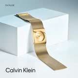Calvin Klein Reloj Analógico de Cuarzo para Mujer Colección CK Pulse Collection con Correa de Malla de Acero Inoxidable