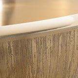 DRW Cuencofriador de Botellas de Acero Inoxidable Oro Mate Irregular 43x43x23 cm