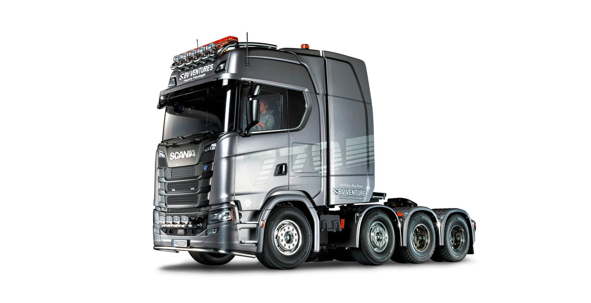 Tamiya 56371 1:14 RC Scania 770S 8x4/4 - Kit para Montar, camión RC, Control Remoto, camión, camión, Juguete de construcción, modelismo, Bricolaje, sin Pintar