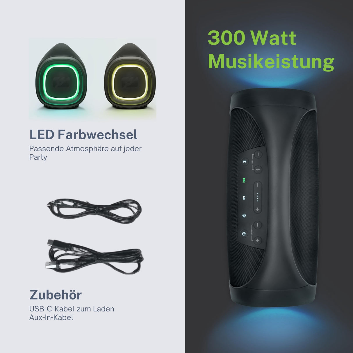 Enceinte sans fil Muse M 980 BT Bluetooth Noir
